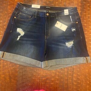 Judy Blue Dark mid rise Shorts 3XL